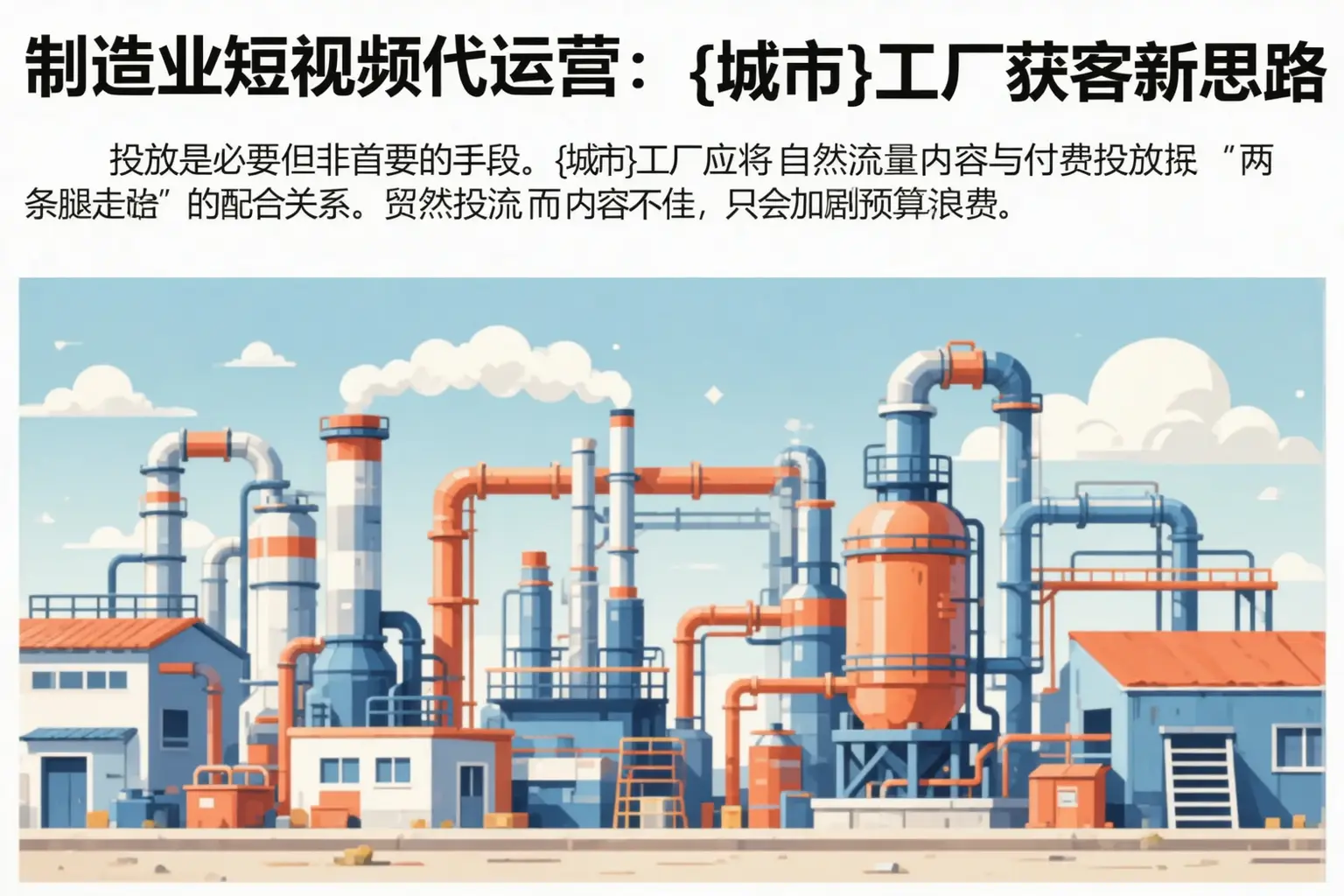 制造业短视频代运营：长春工厂获客新思路