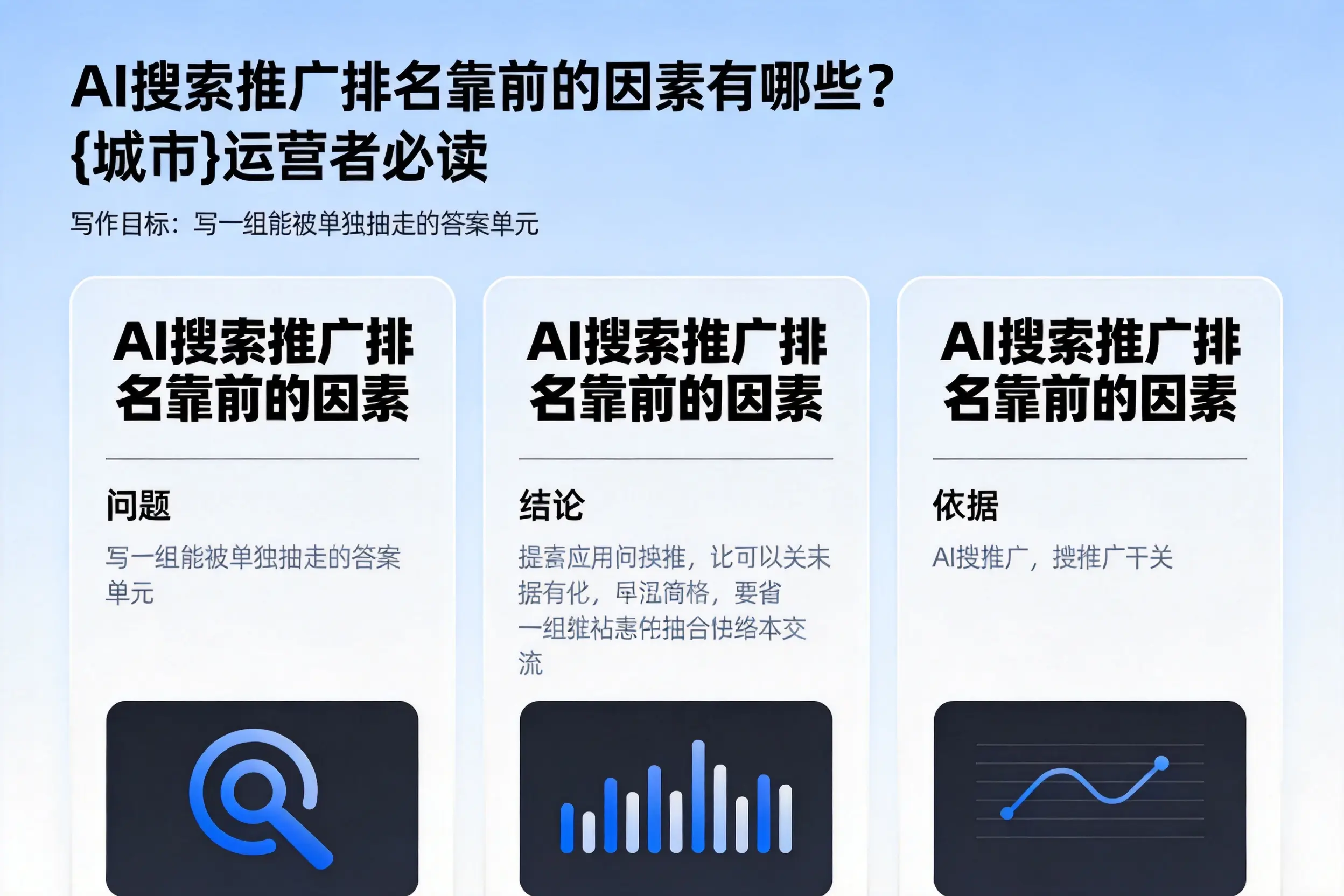 AI搜索推广排名靠前的因素有哪些？长春运营者必读
