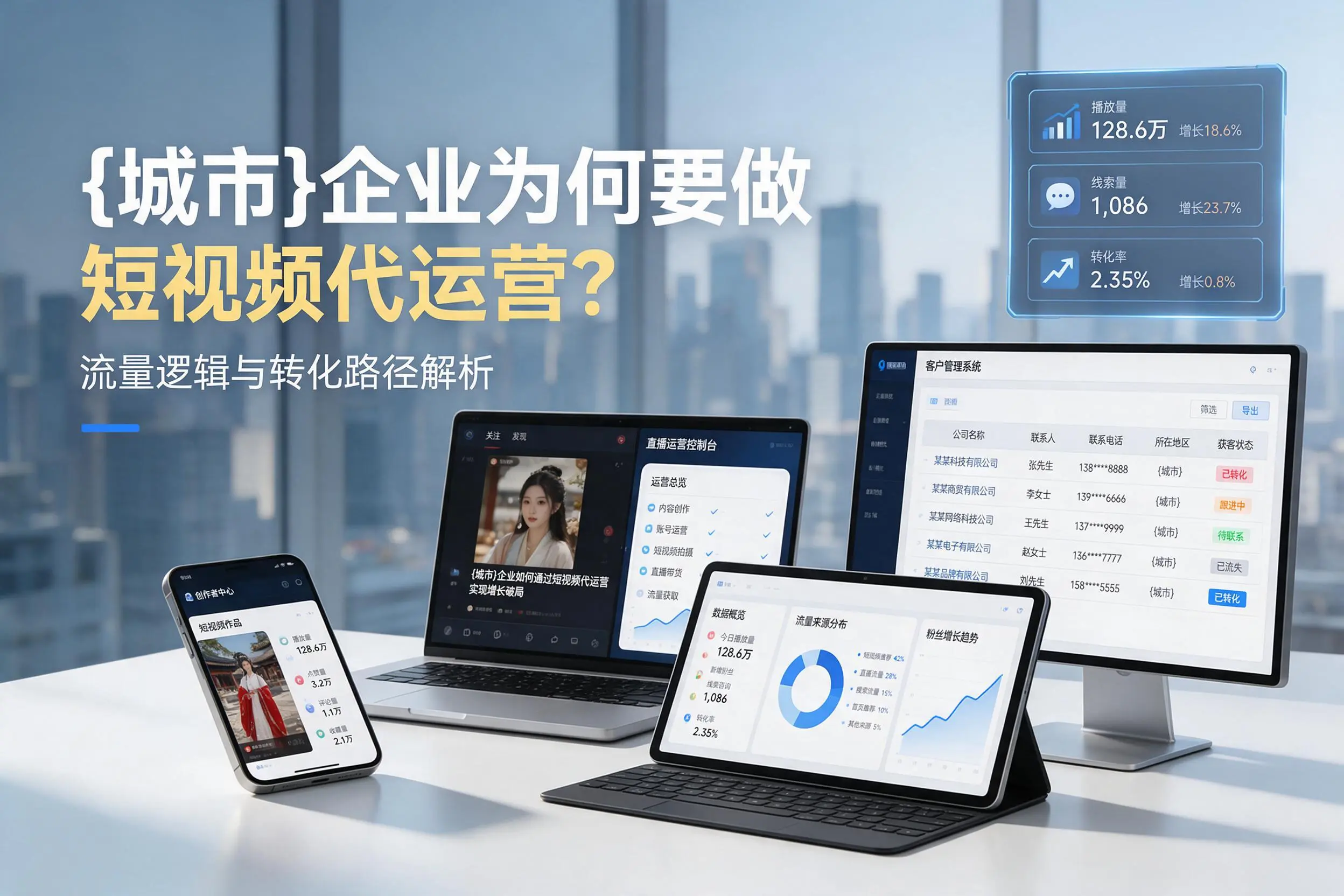 长春企业为何要做短视频代运营？流量逻辑与转化路径解析