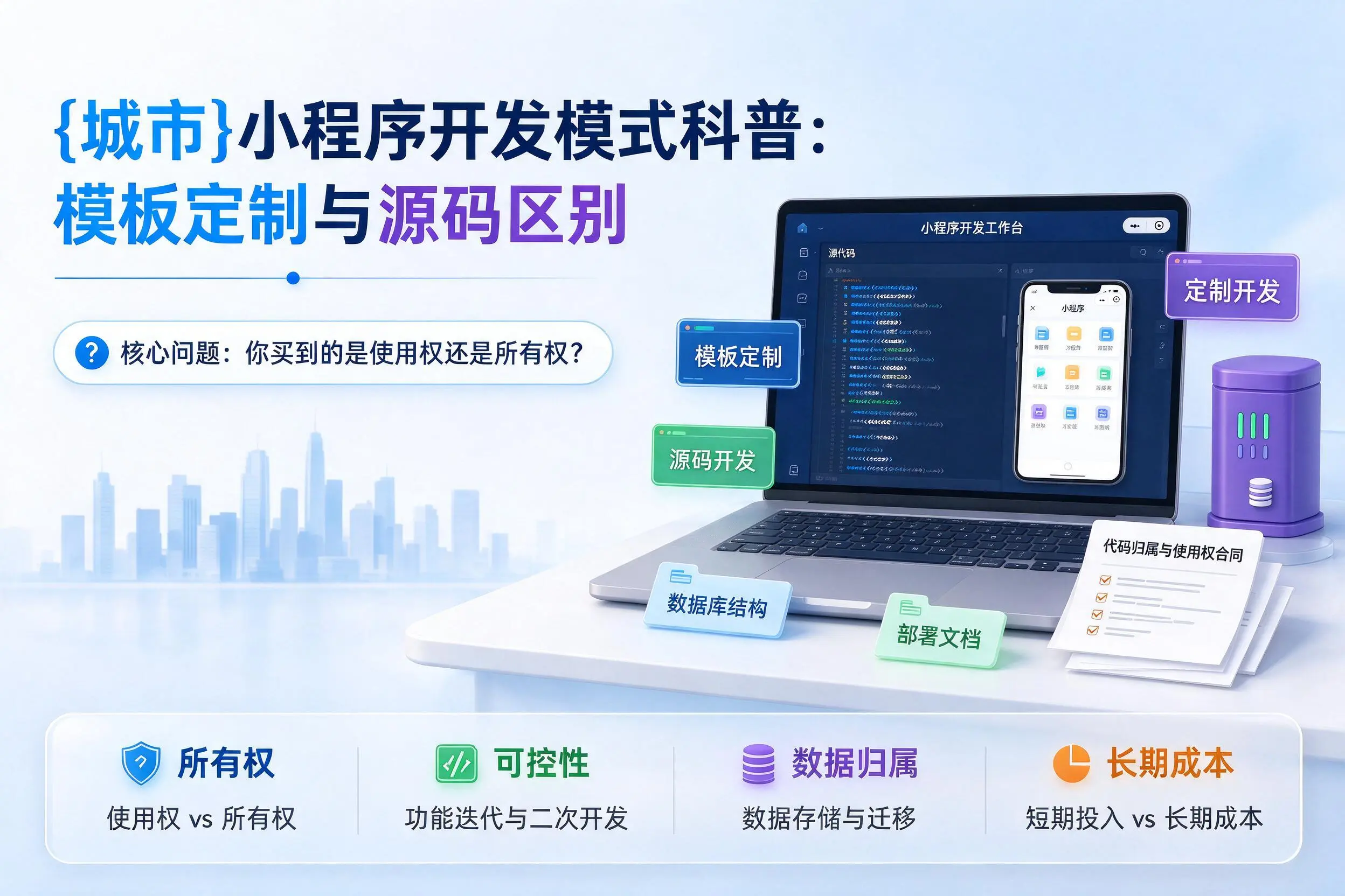 长春小程序开发模式科普：模板定制与源码区别