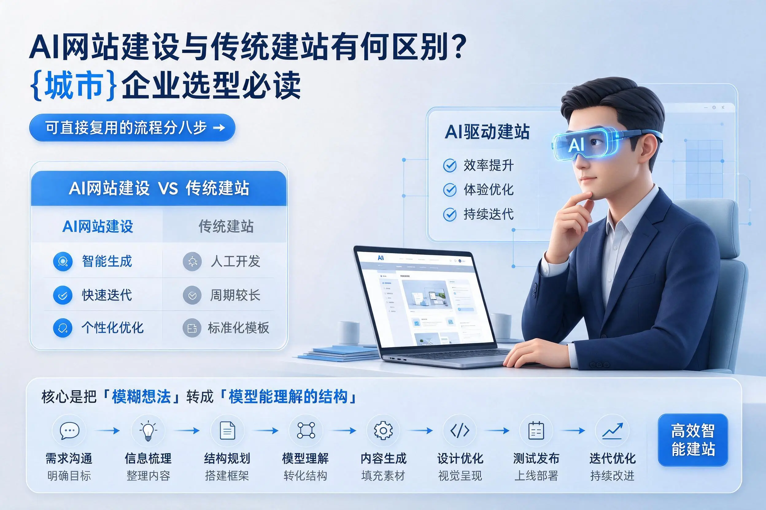 AI网站建设与传统建站有何区别？长春企业选型必读