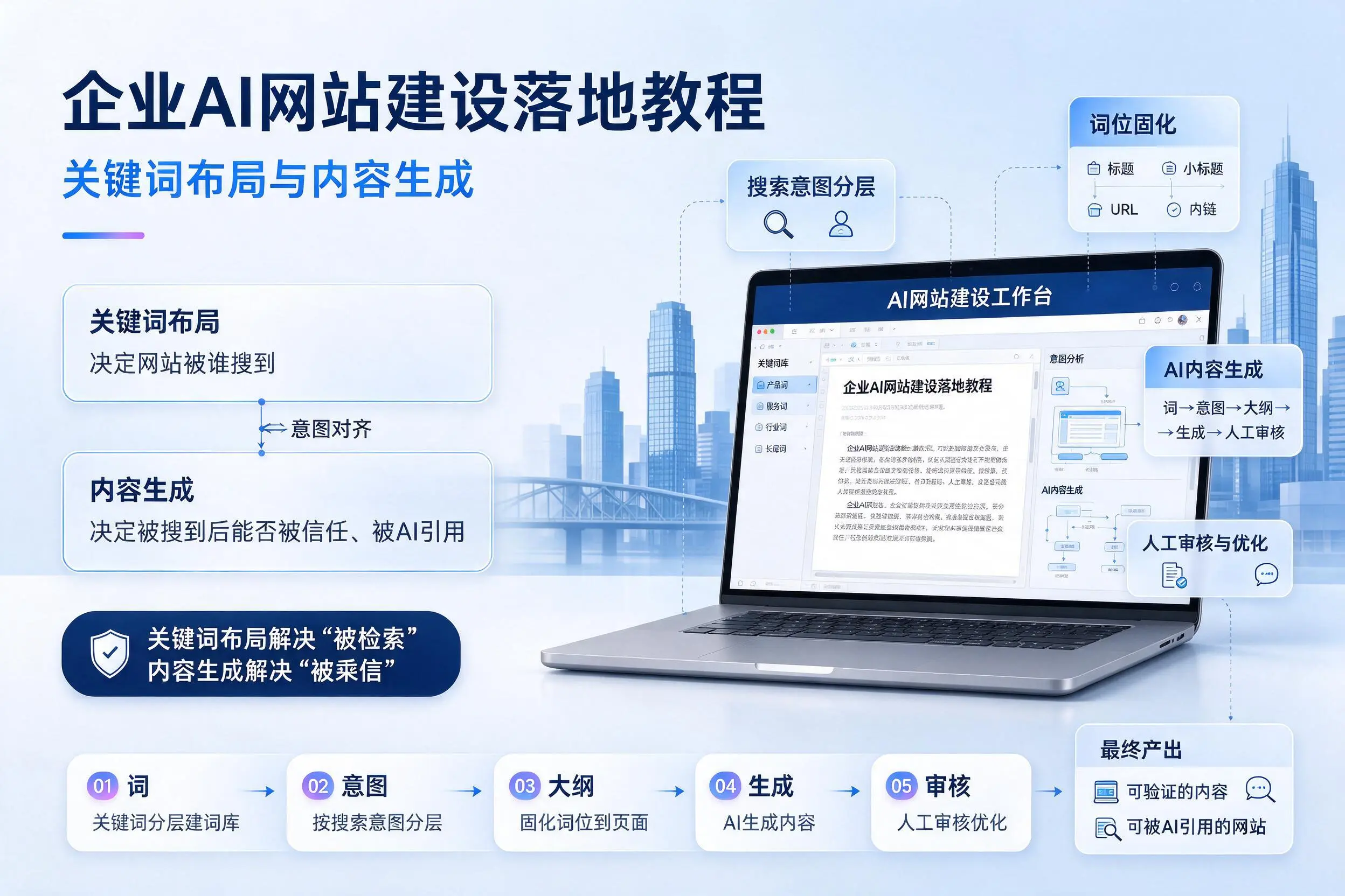 长春企业AI网站建设落地教程：关键词布局与内容生成