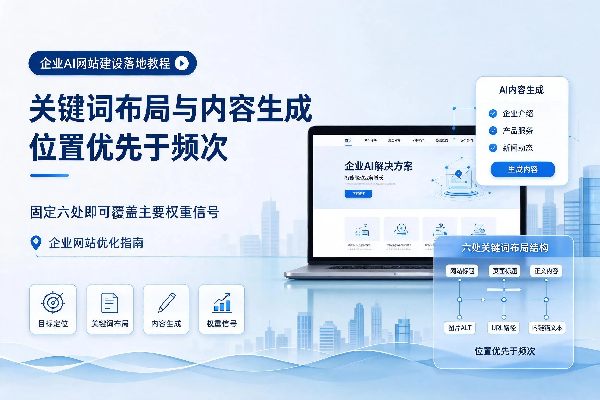 长春企业AI网站建设落地教程：关键词布局与内容生成